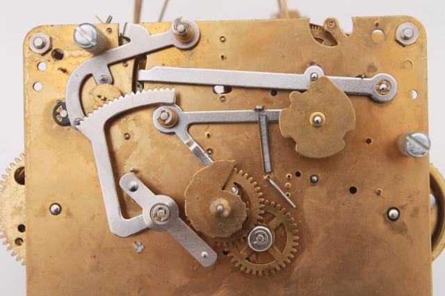 70s vintage Jauch German mechanical clock movement parts grandfather clock