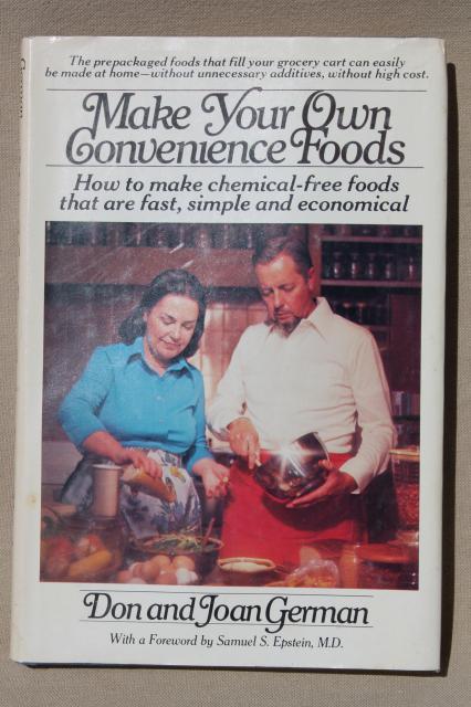 70s vintage cookbooks for self-sufficiency preppers, made from scratch recipes