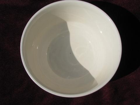 8 old deep bowls for soup, stew, chili, ice cream! vintage USA pottery
