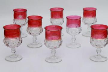 Vintage Ruby Red Depression Wheaton Glassware - Many pieces! Sold  separately! 