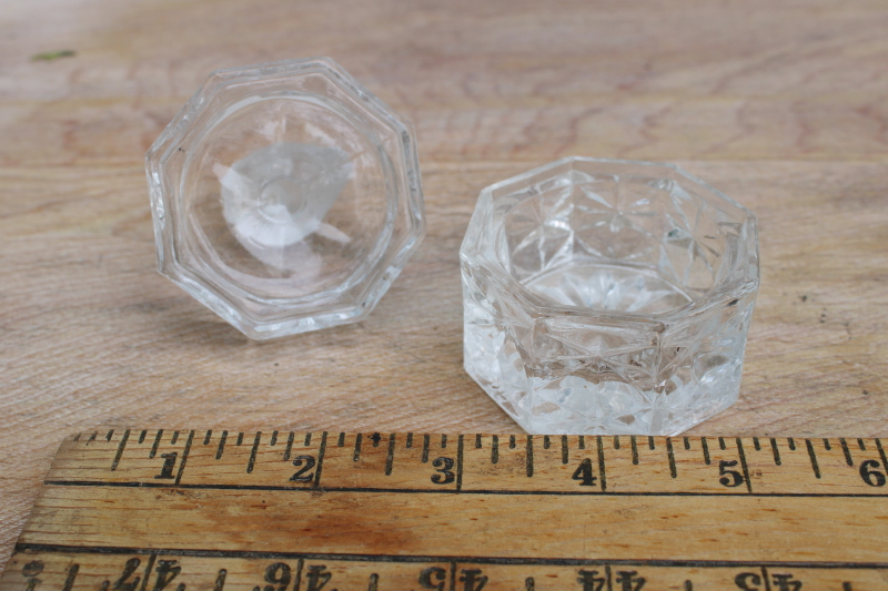90s vintage Hofbauer Byrdes crystal, tiny trinket box w/ frosted glass bird
