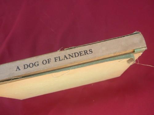 A Dog of Flanders, 1920s vintage illustrated child's book litho cover
