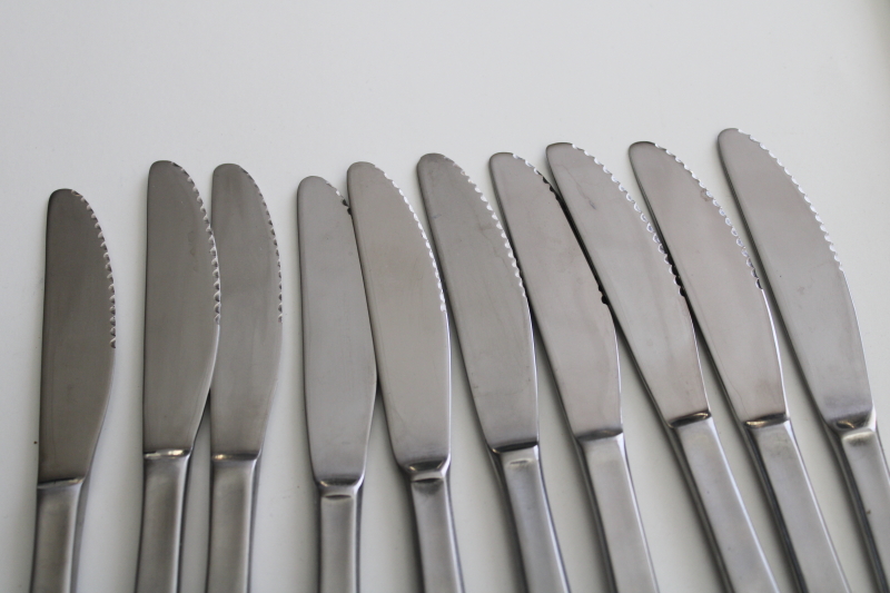 Amefa Royal Damask stainless flatware mod vintage, ten dinner forks  knives