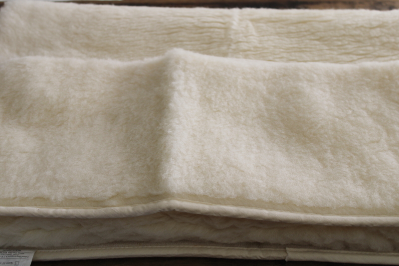 Australian wool sherpa fleece recliner cover, natural shearling color chair slipcover topper