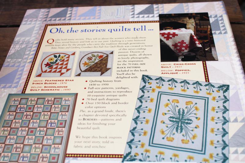 BH&G ring bound book full size quilt blocks patterns from antique & vintage quilts