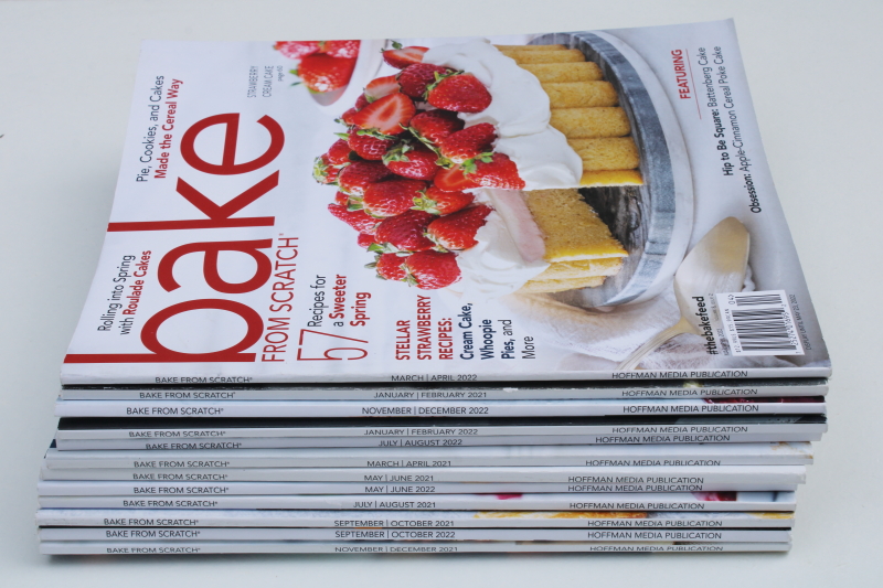 Bake From Scratch magazines home baker baking recipes  technique, lot of back issues 2021 2022