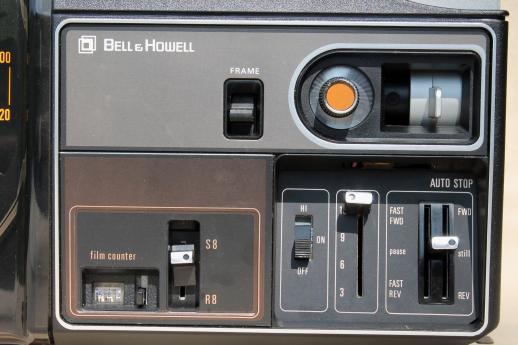 Bell & Howell QX80 film projector, retro vintage 8mm & super 8 reel to reel  movie
