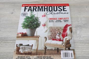 Better Homes Gardens first issue 2018 Farmhouse Christmas special BHG magazine out of print back issue