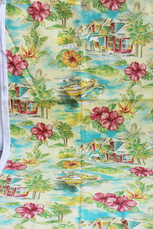 Carribean Soul Waverly print cotton fabric for home decor projects or frameable art