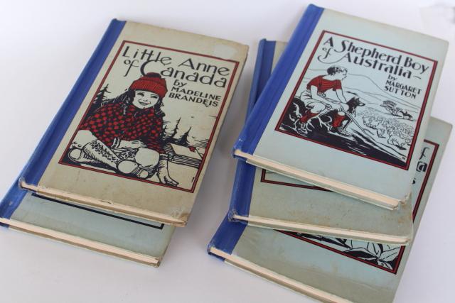 Children of the world story books, 30s 40s vintage photos Sweden Canada ...
