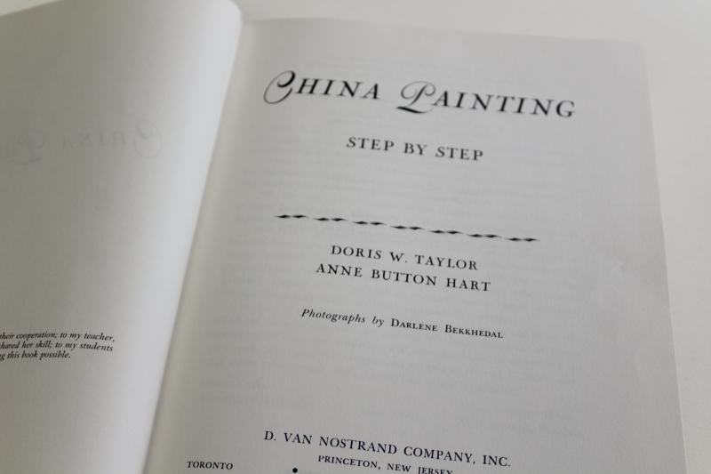 China Painting Step by Step instructions & diagrams, 1962 how to book