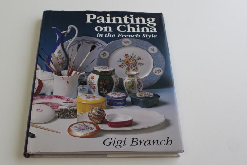 China Painting in the French style, hand painted porcelain illustrated how to book