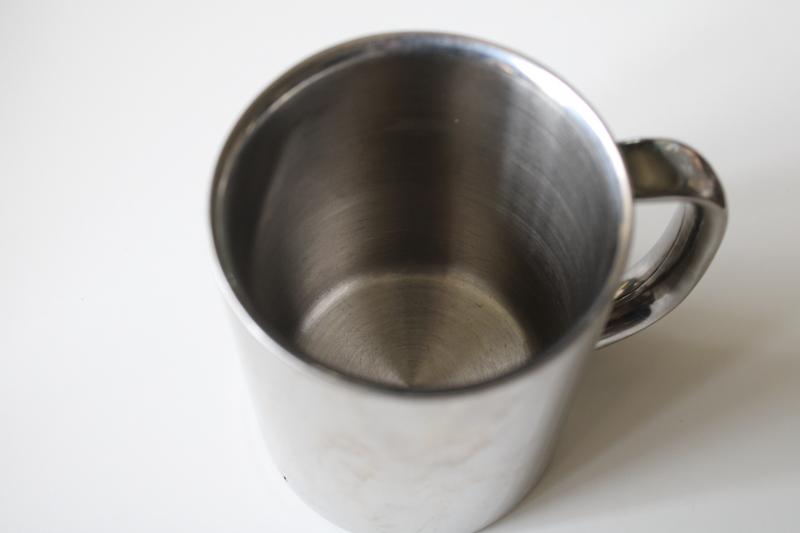 Coleman Exponent camp mug for camping kitchen, heavy stainless steel metal cup