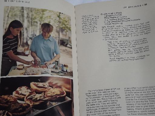 Cooking for Campers / The Cooking Camper, 70s vintage recipe cookbooks
