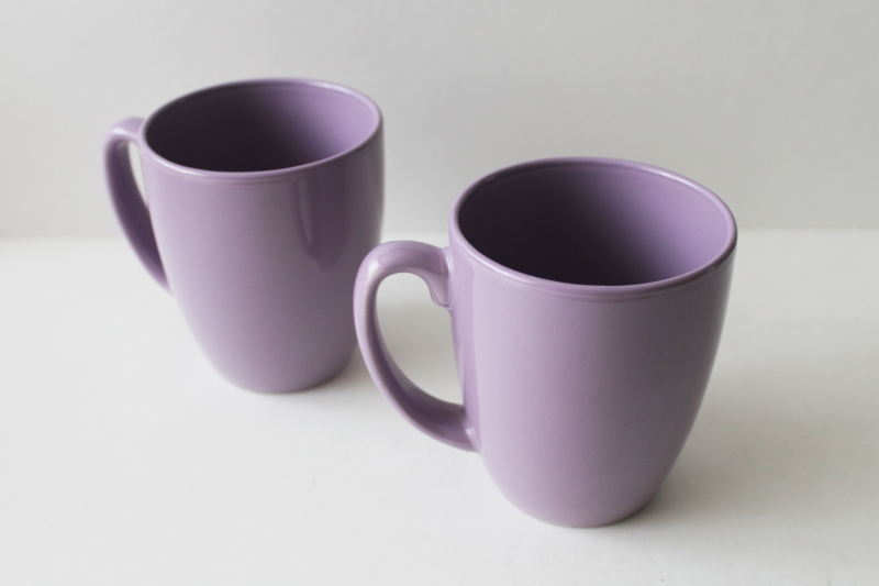 https://laurelleaffarm.com/item-photos/Corelle-stoneware-coffee-mugs-lavender-purple-solid-lilac-color-Laurel-Leaf-Farm-item-no-rg0307170-1.jpg