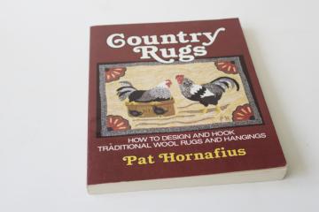 Country Rugs how to design  hook traditional wool rugs, out of print book