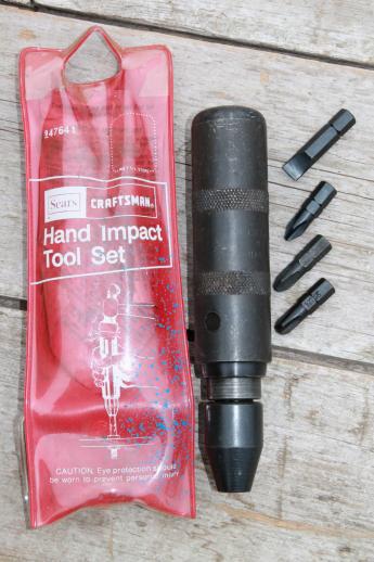 Craftsman hand impact  driver tool set 947641 w/ 1/2'' drive, hand impact wrench  