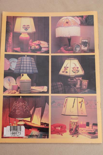 DIY lampshades, Simplicity home decor booklet Crafting Lampshades step by step