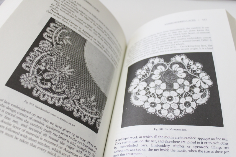 DMC Encyclopedia of Needlework, 1970s vintage reprint 1870s lacemaking, embroidery  fancywork
