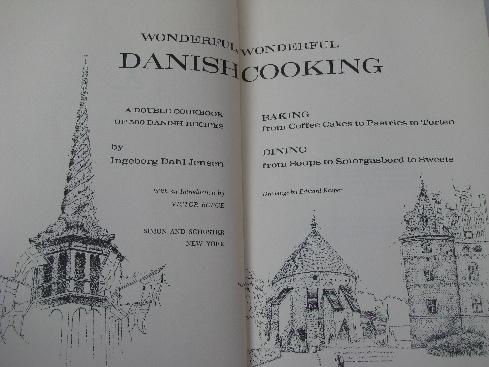 Danish Cooking w/ 500 recipes, vintage 1960s cook book