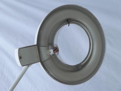 Dazor magnifier work light M-1450-H, vintage industrial  Dazor floating fixture