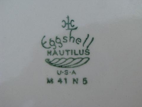 Dubarry vintage Homer Laughlin eggshell nautilus china 6 soup bowls