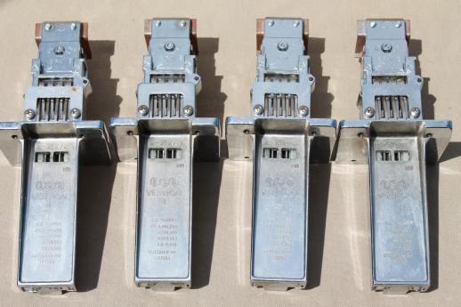 ESD mechanical coin slide chute 21259 w/ 4 slots, replacement parts for coin-op games, lot of 4