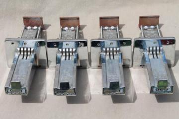 ESD mechanical coin slide chute 21259 w/ 4 slots, replacement parts for coin-op games, lot of 4