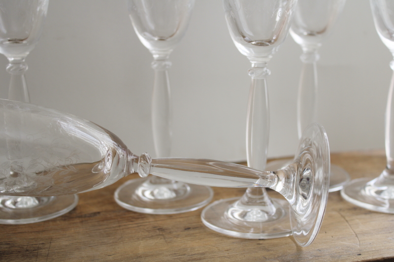 Pier 1 Eliza Fluted Champagne Blown Glass Collection of Six – BINCHEY'S LLC.