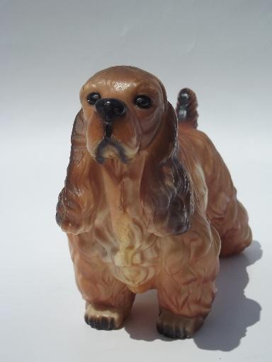 English Spaniel large hard plastic show dog breed model toy