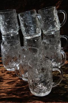 Fantasia Princess House glass dishes, set of 10 mugs or coffee cups