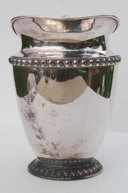 Fenwick pattern silverplate pitcher,vintage Rogers / International Silver