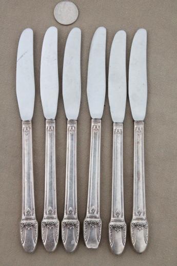 First Love 1847 Rogers Bros silver plate flatware, vintage silverware in box