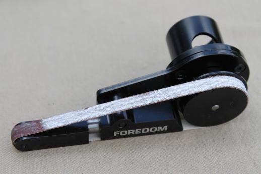Foredom #30 handpiece w/ belt sander attachment, H.30 flexible shaft grinding tool