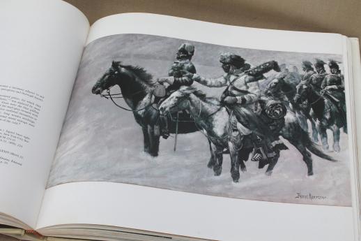 Frederic Remington book, prints of drawings & paintings, art sculpture