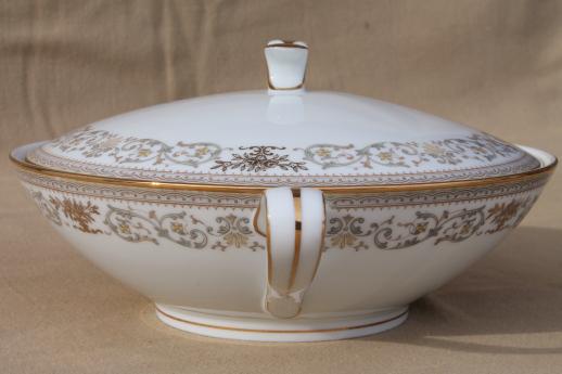 Gracelyn Noritake china covered bowl serving dish, vintage Noritake dinnerware