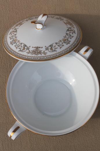 Gracelyn Noritake china cream pitcher & sugar bowl set, vintage Noritake dinnerware