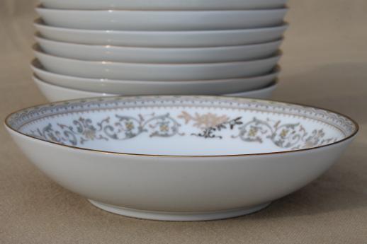 Gracelyn Noritake china dessert bowls set of 12, vintage Noritake dinnerware