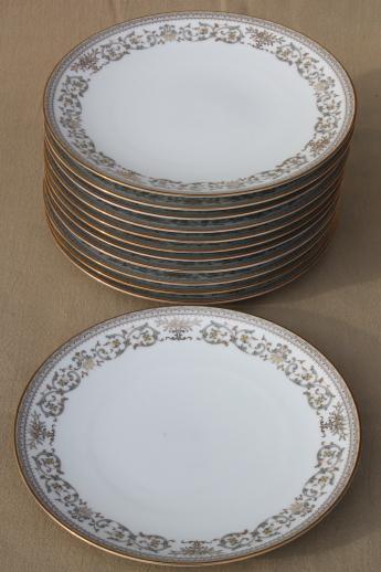 Gracelyn Noritake china salad plates set of 12, vintage Noritake dinnerware