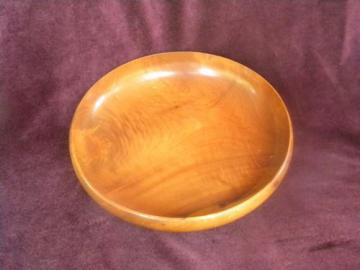 Hand turned Myrtlewood bowl from Marshfield, Oregon, vintage treenware