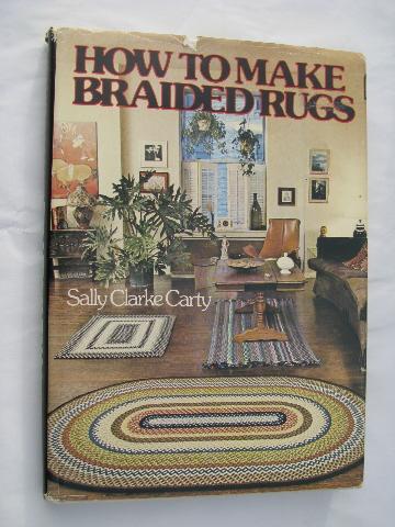 How To Make Braided Rugs, rug braiding instruction book, 70s vintage