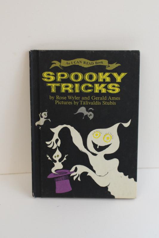 I Can Read book Spooky Tricks 60s 70s vintage weird science for children