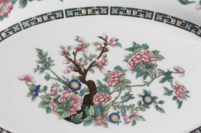 India Tree vintage ironstone platter, Shenango china Indian Tree restaurant ware oval plate
