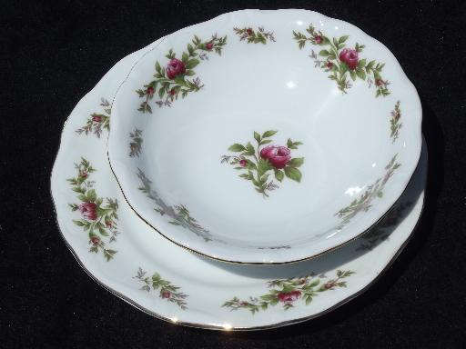 Johann Haviland new Traditions china moss rose plates and bowls for 6