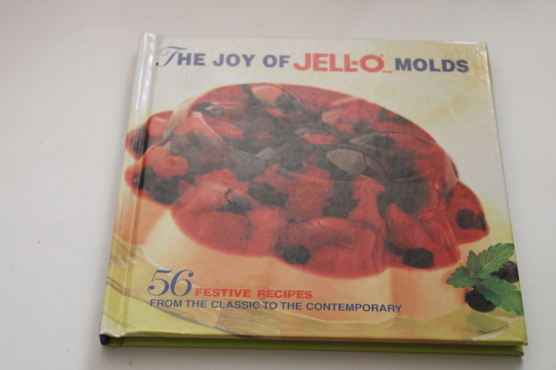 Joy of Jello Molds, contemporary cook book vintage recipes  new gelatin desserts  salads