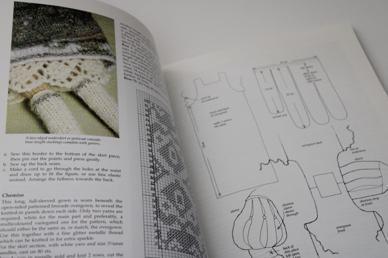 Knitted Historical Figures patterns for mini dolls w/ wire armatures