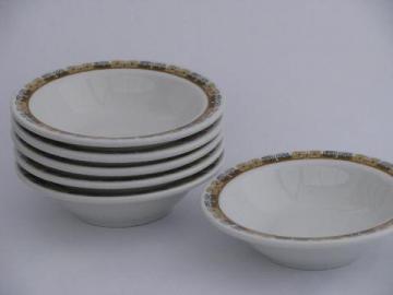 Kon-Tiki mod vintage Shenango china railroad or restaurant soup bowls