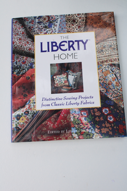 Liberty of London prints home decor sewing projects out of print needlework book