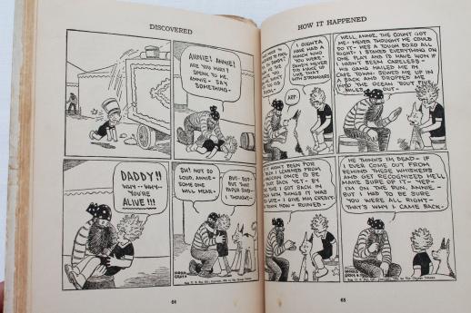 Little Orphan Annie in the Circus, vintage 1920s book of comic strips