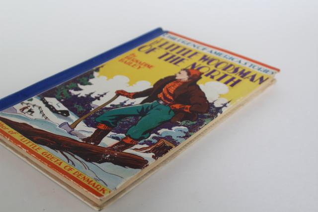 Little Woodsman of the North Minnesota photo illustrated book w/ lumberjack cover art pulp vintage